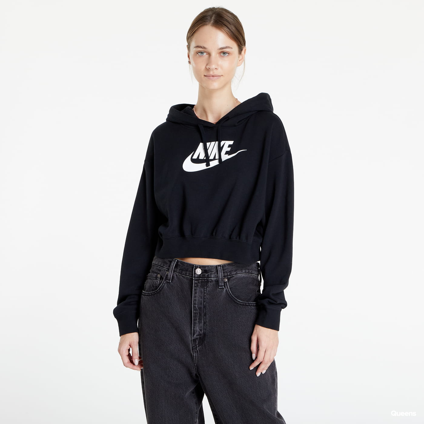 NIKE GRAPHIC CROPPED HOODIE W